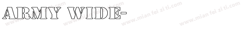 Army Wide字体转换